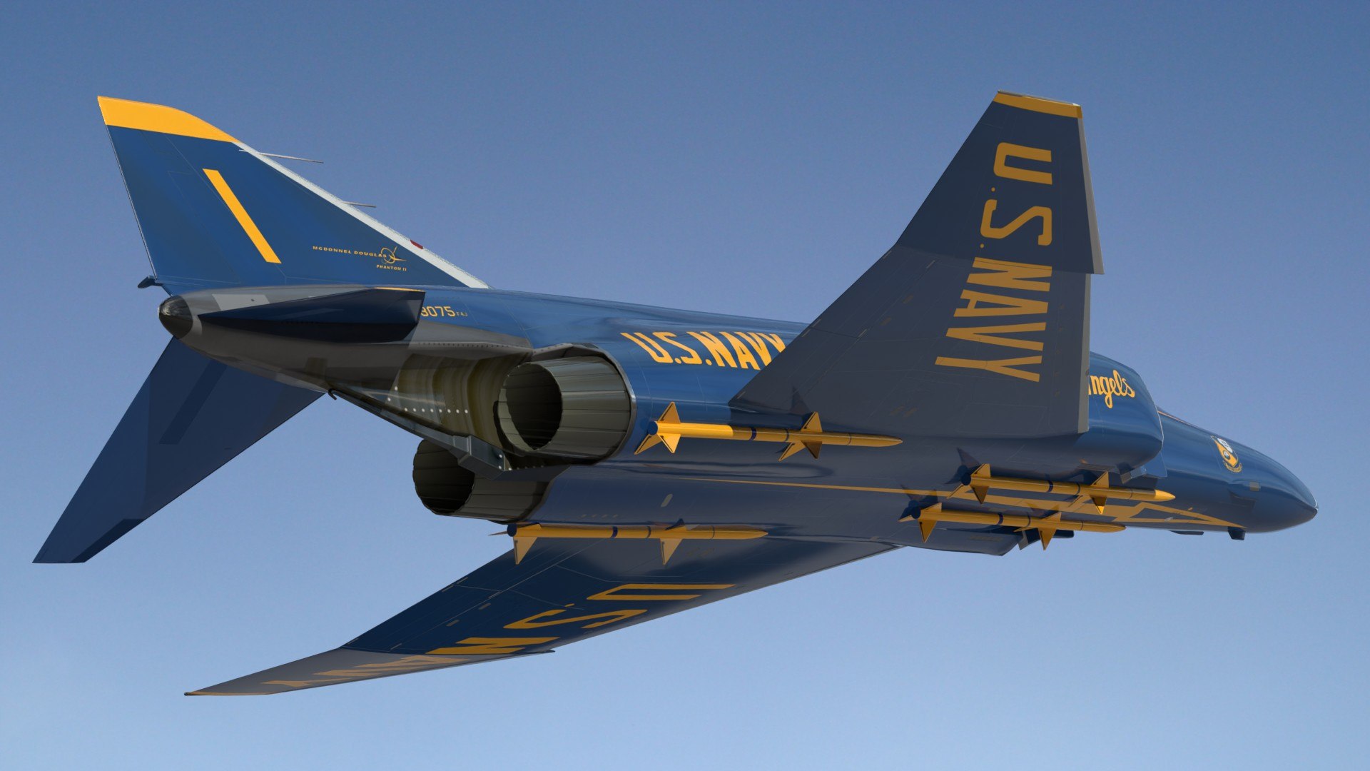 Blue Angels Phantom II SC 3D Model - TurboSquid 2359877