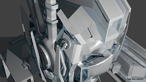 3d model robot head