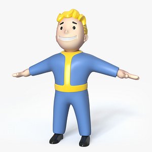 Vaultboy T-pose 3D model