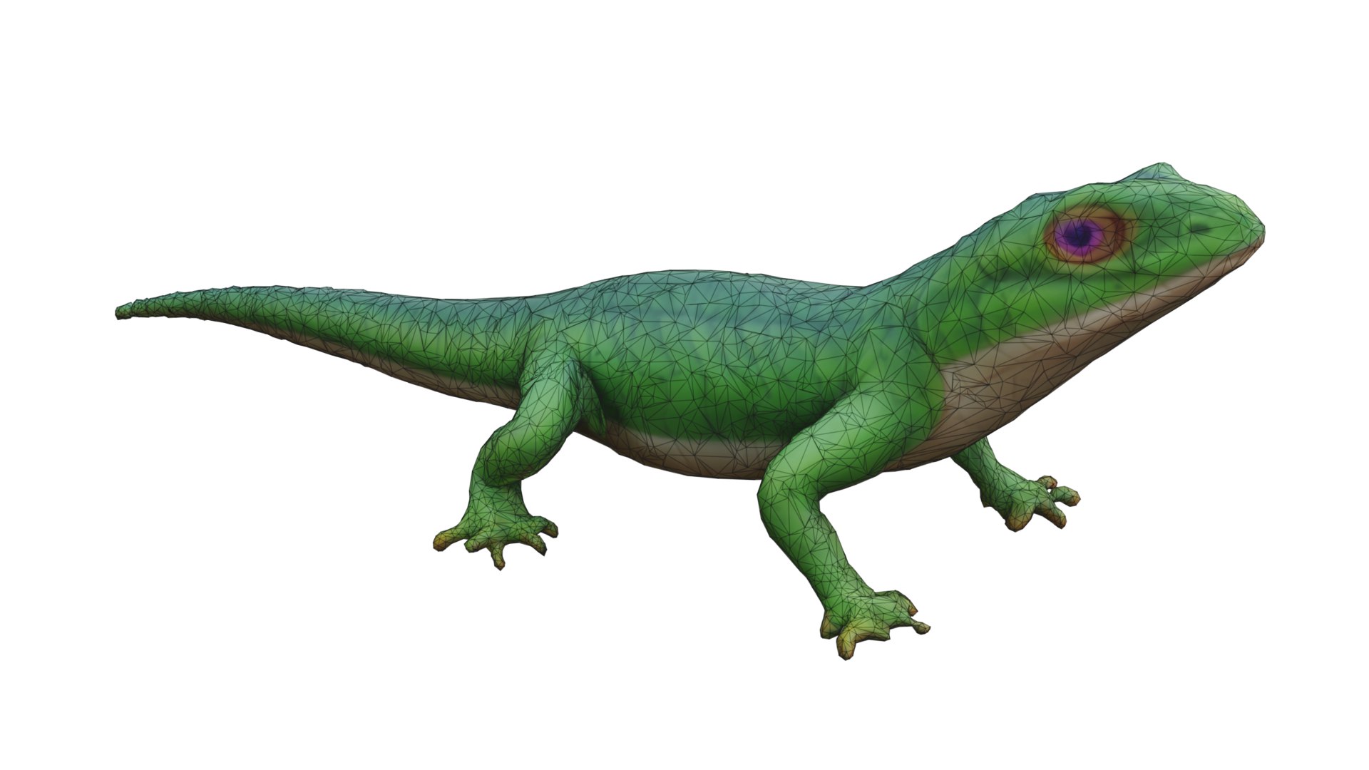 3D Lizard Low-poly - TurboSquid 2311436