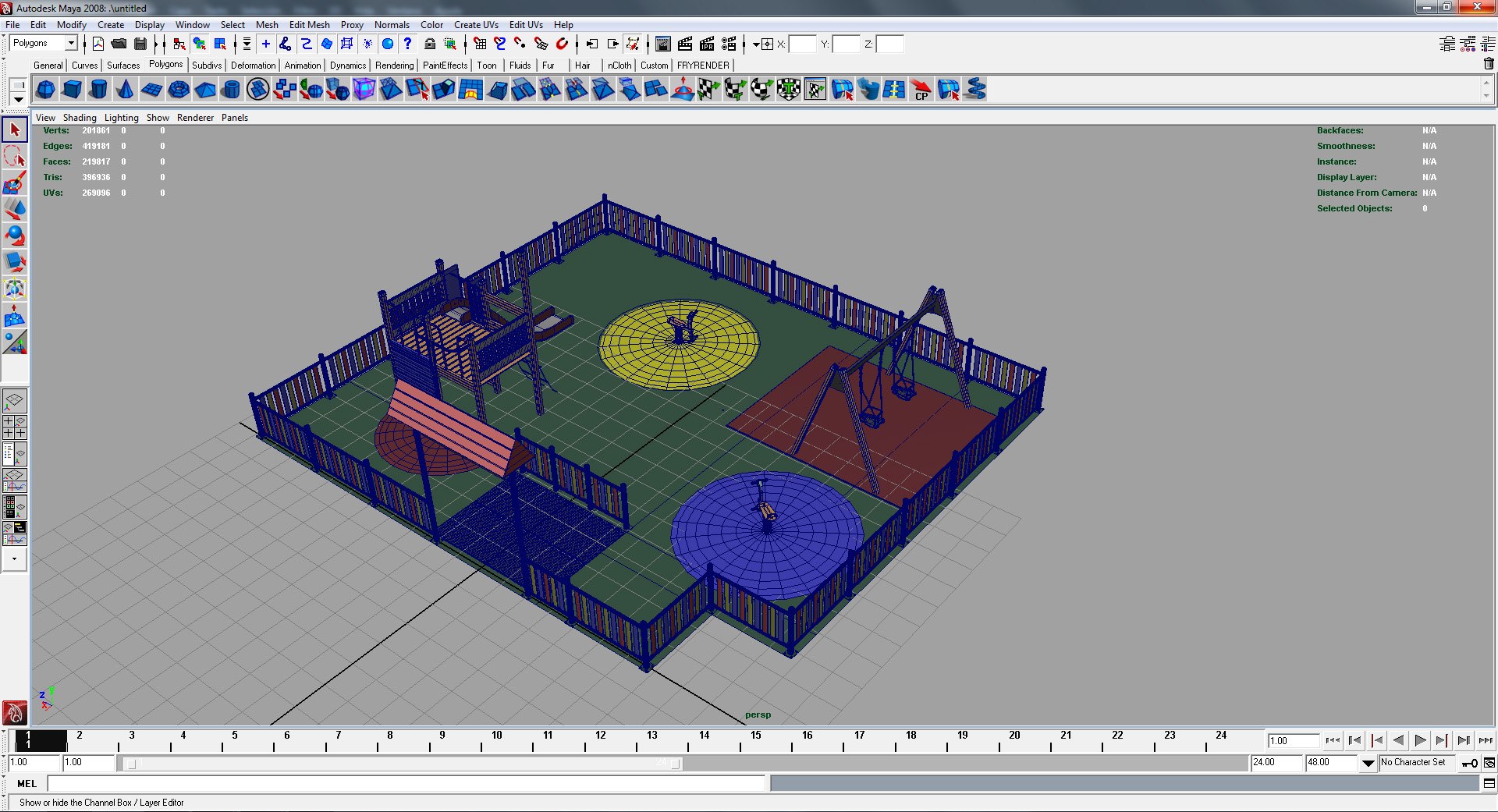 3d playground set