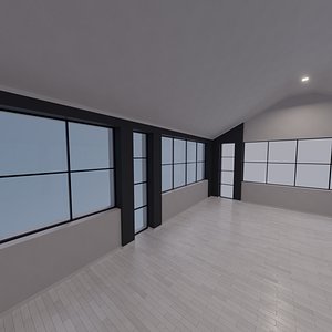 3D model modern interior scene