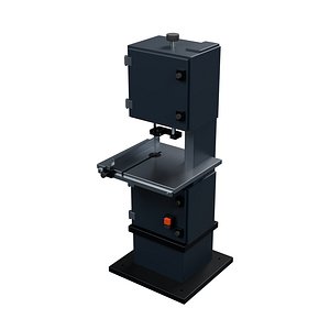Compact Vertical Bandsaw with Flush Table and Retained Guides