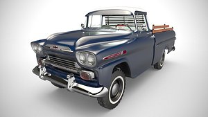 3D Chevrolet Apache 4x4 1959