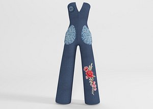 Denim overalls