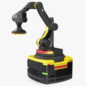 3D Warehouse Loader Robot Yellow