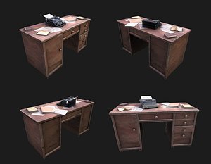 Writer's desk with Paper WWII
