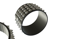 3D bracelet with spikes
