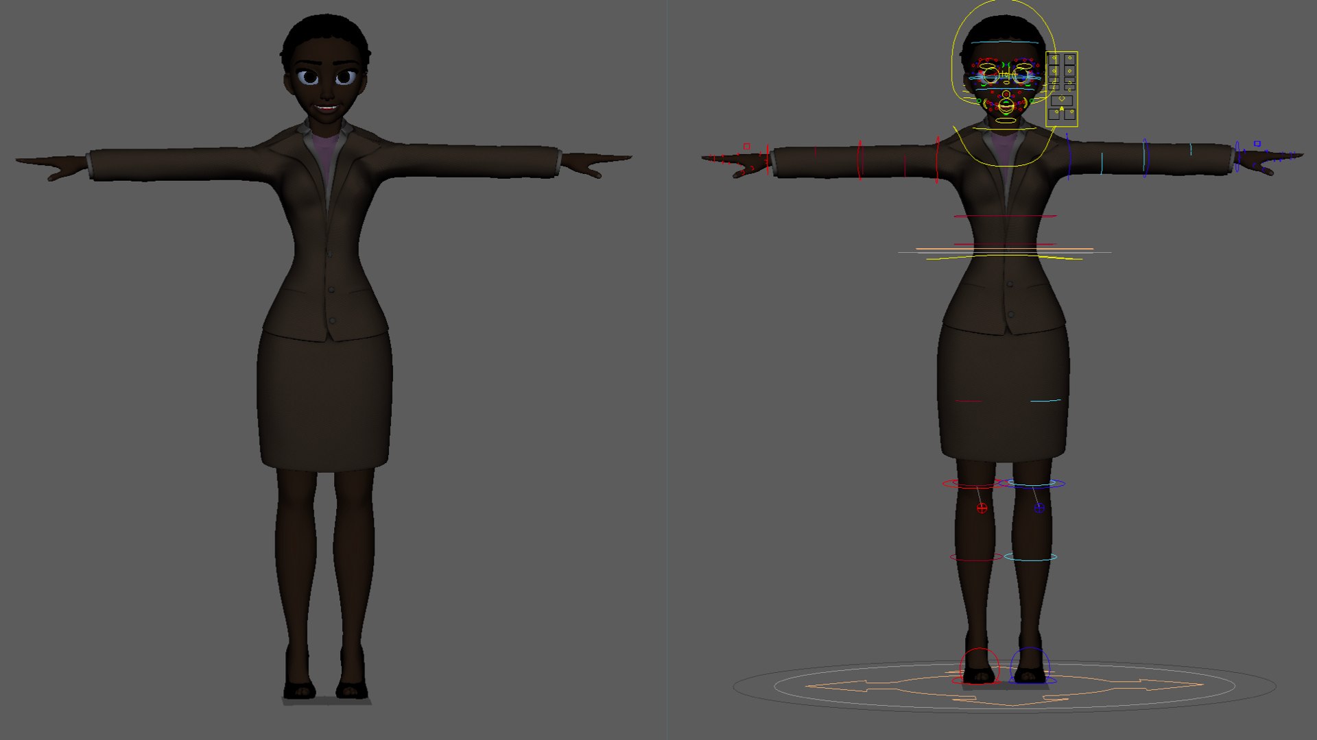 Stylized Ethnic Rigs - African American 3D Model - TurboSquid 2017202