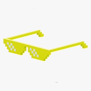 3D Yellow Green Sunglasses