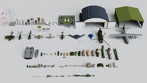 3D model Military Mega Pack Collection - Game Ready