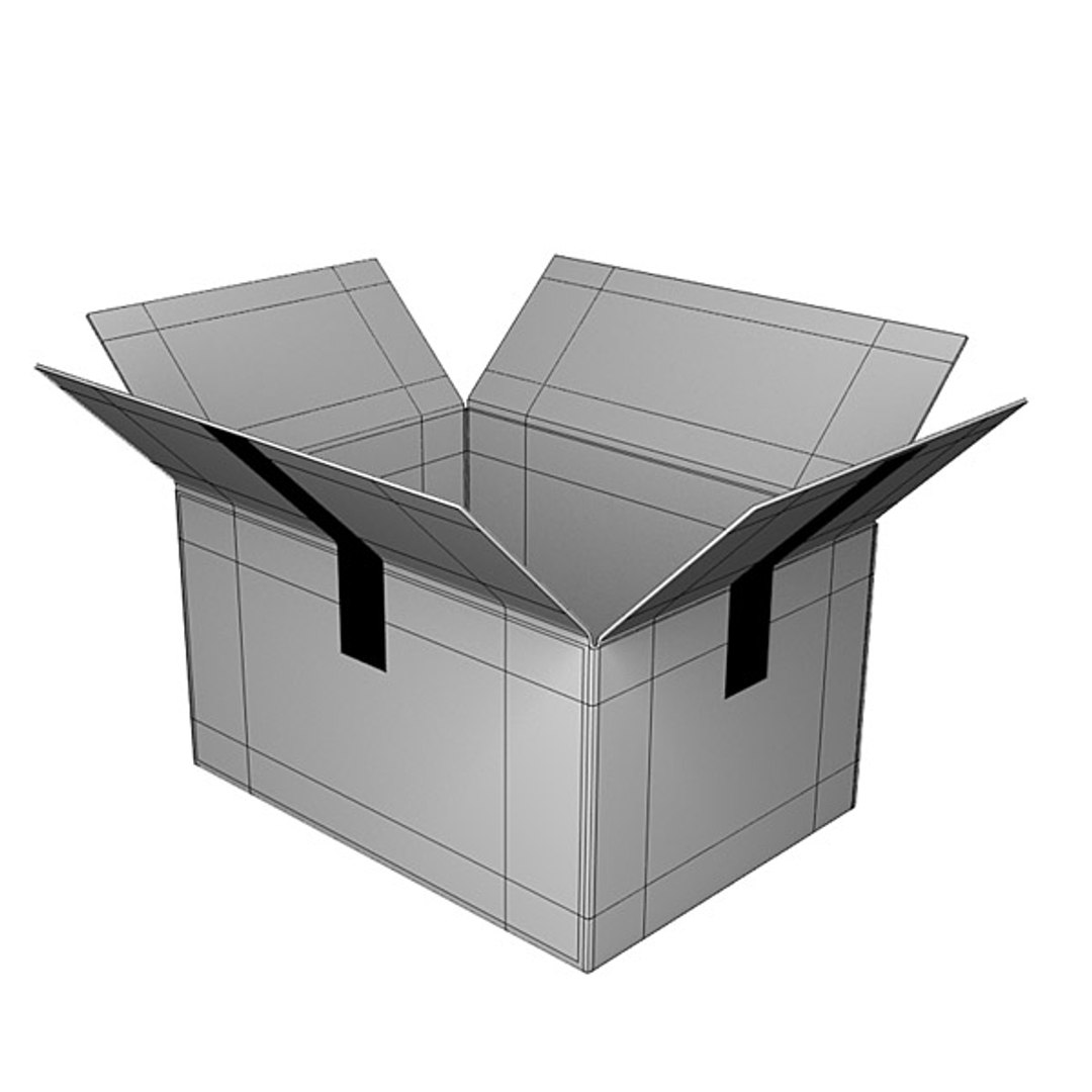 open cardboard box 3d obj https://p.turbosquid.com/ts-thumb/Op/JI1kSj/fv15WJD3/scatolone_aperto_5_wire/jpg/1378591527/1920x1080/fit_q87/3d275b7e2c4ef4fed772630c386f4849b81f346b/scatolone_aperto_5_wire.jpg
