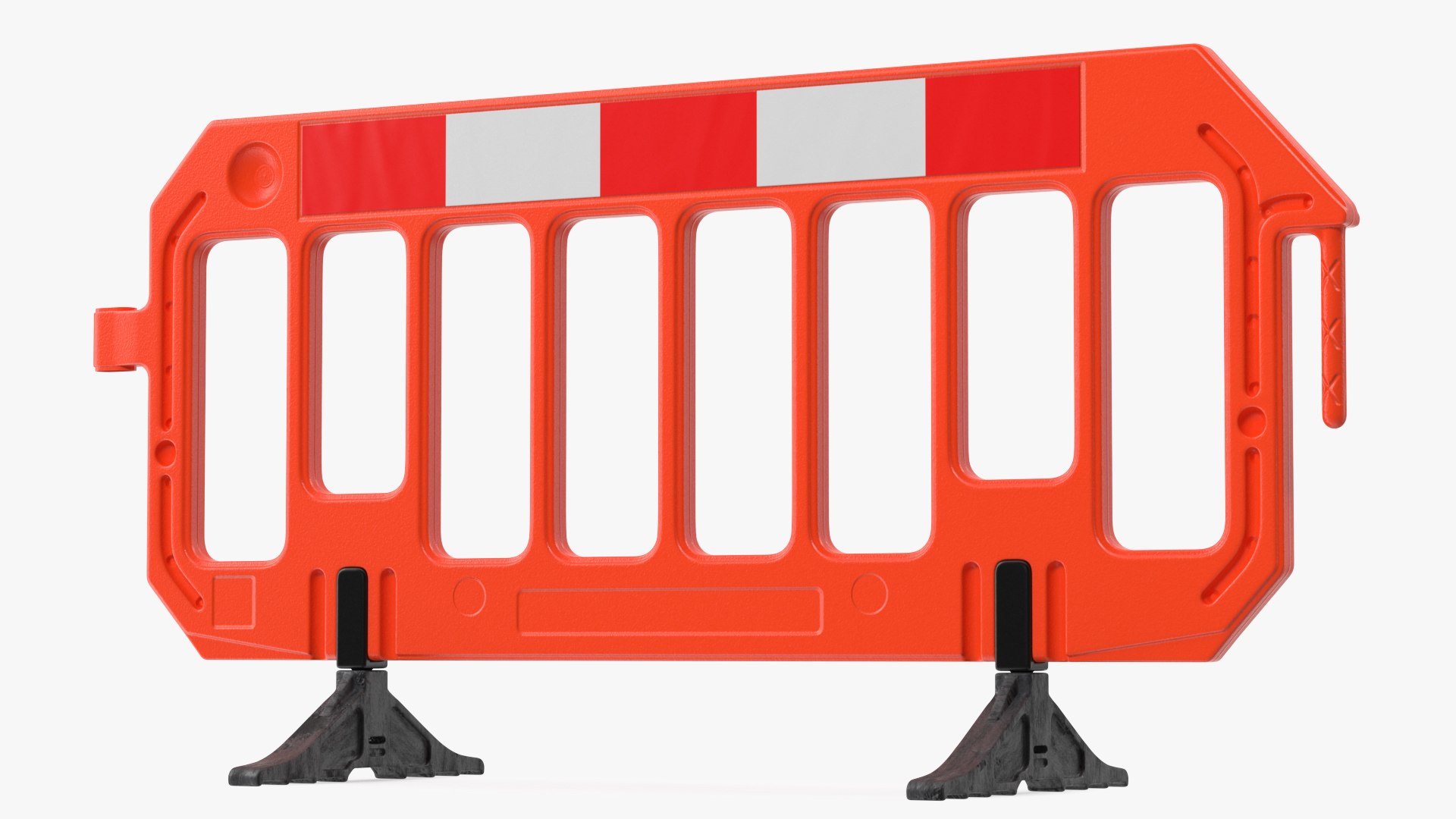 Plastic Road Safety Fence 3D model preview