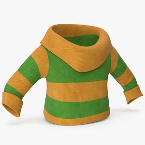 Cartoon Sweater Yellow 3D model