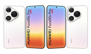 3D HUAWEI Pura 90s Pro Coconut White