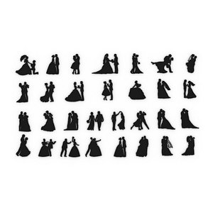 Silhouettes Wedding Set01