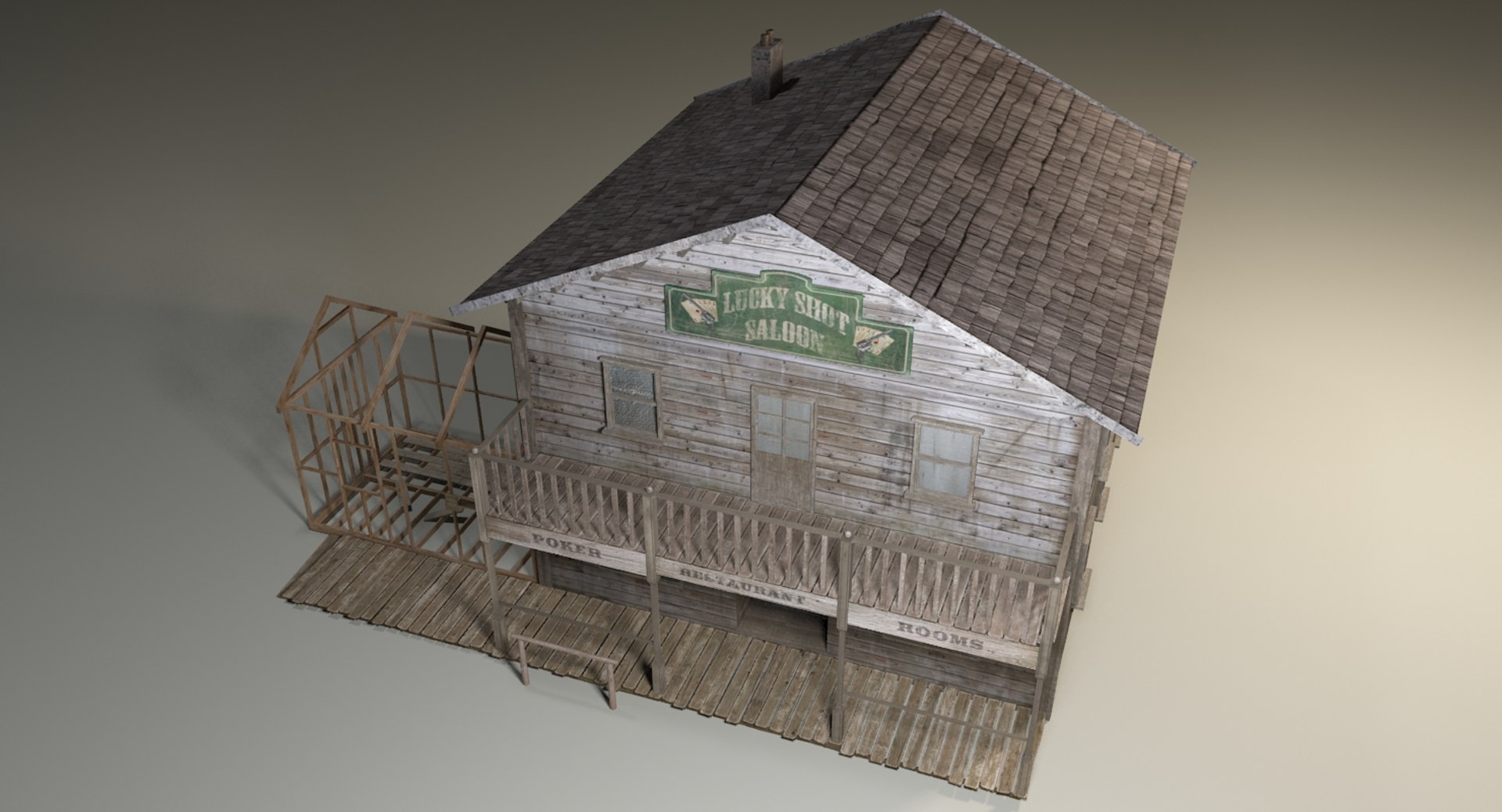 3d Wild West Saloon Model