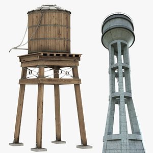 Water Tower Colection 3D model