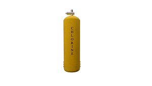 3D Chlorine Gas Cylinder model