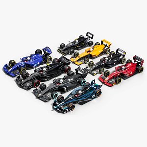 Formula Cars for Season 2025 Collection 3D