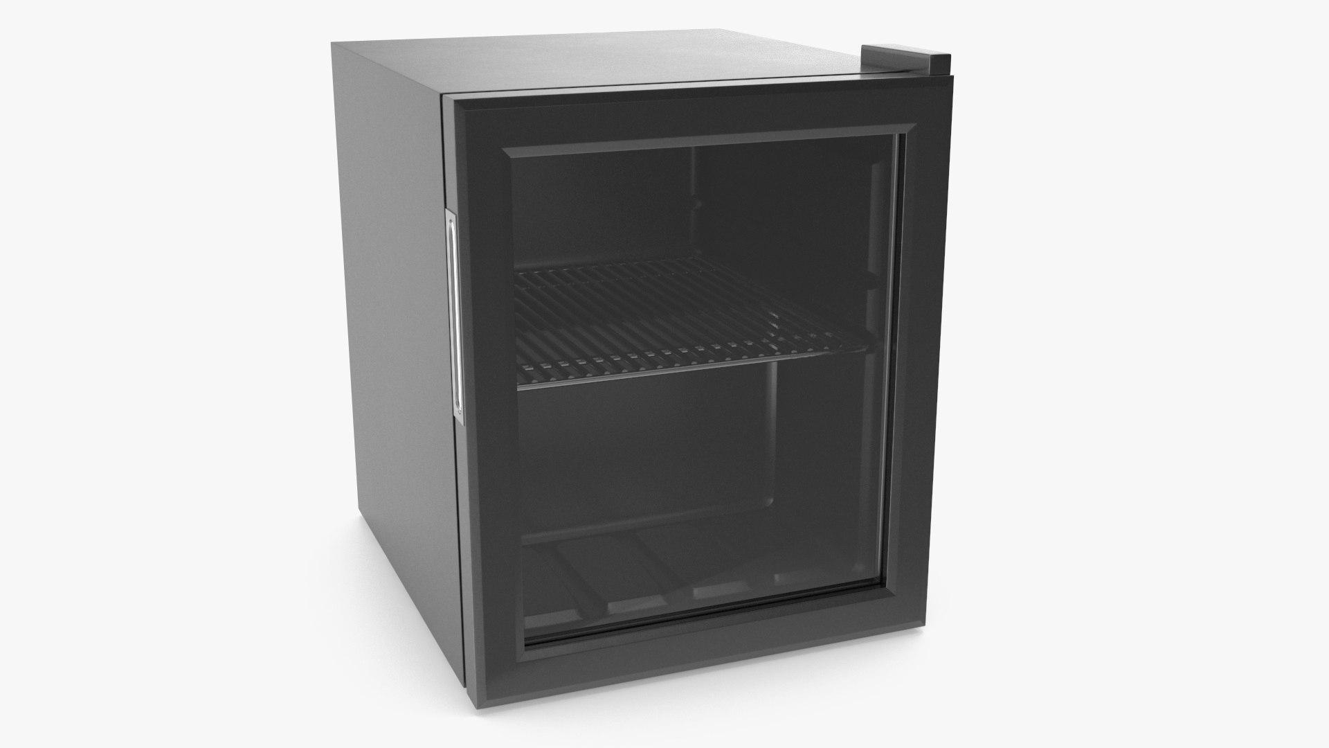 3D model Beverage Refrigerator Cooler Black TurboSquid 2163572