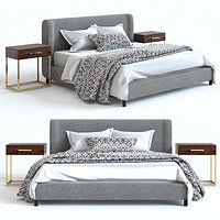 Pottery Barn - Rochella Bed & Fitz Nighstand