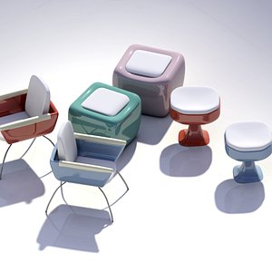3dsmax modern chairs