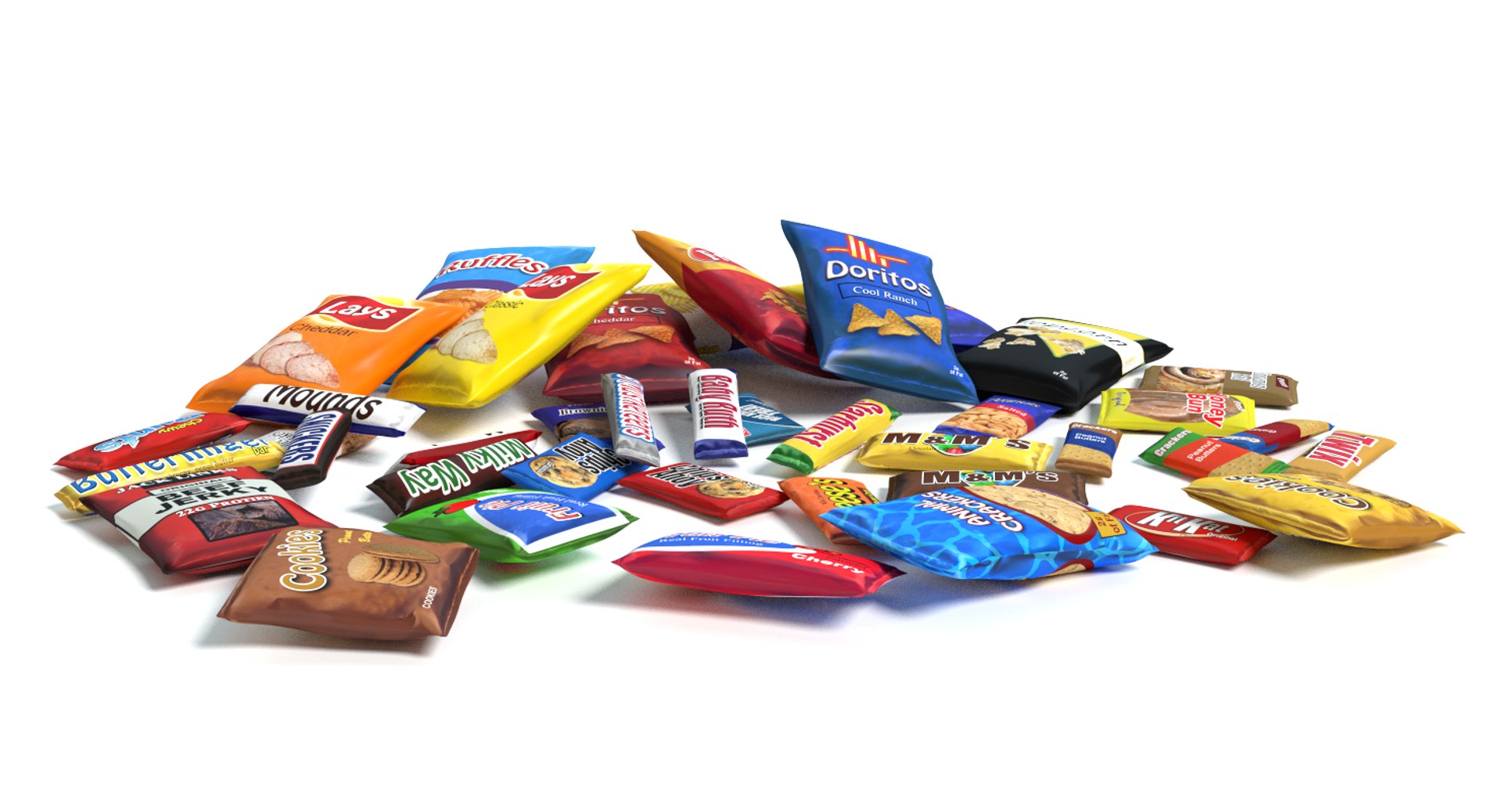 Snacks 3d Max