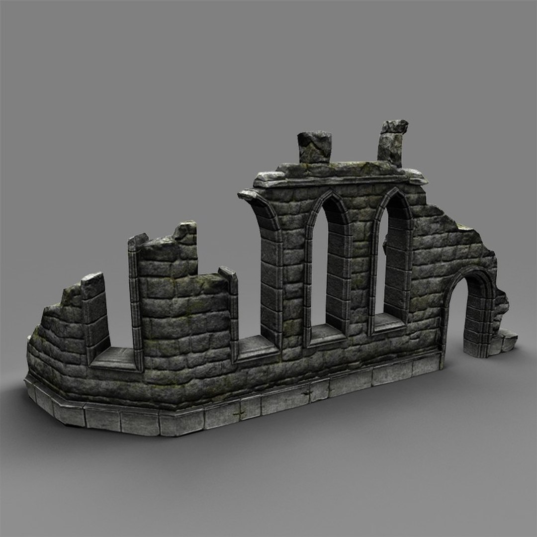 3d Model Old Ruin
