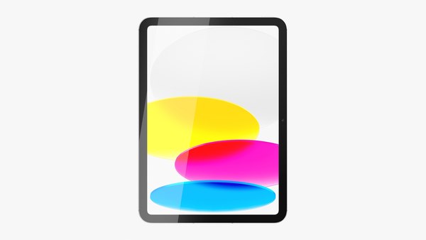 Apple iPad 2022 第10 代WiFi-蜂窝网络版带铅笔银色3D模型- TurboSquid