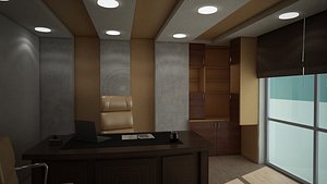 3D model Office with Cabinet