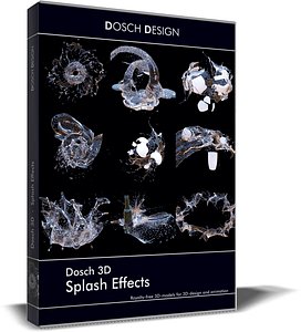 3D model splash effects