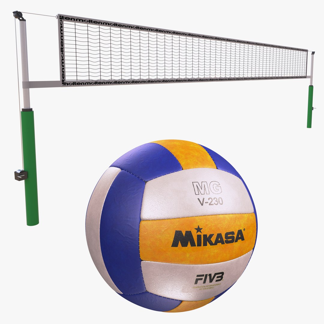 3D Volleyball Net and Ball model TurboSquid 2075979