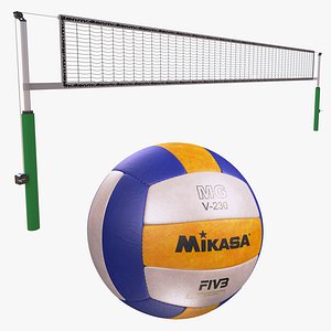 3D Volleyball Net and Ball model