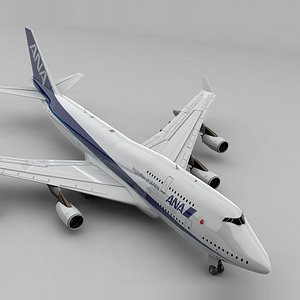 boeing 747 ana l836 3D model