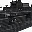 navy warship ship 3D model