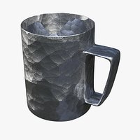 Tinted Beaten Silver Cup