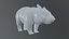 wombat low-poly 3D model