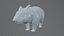 wombat low-poly 3D model