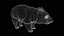wombat low-poly 3D model