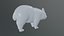 wombat low-poly 3D model