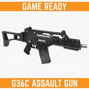 ready g36c gun 3d model