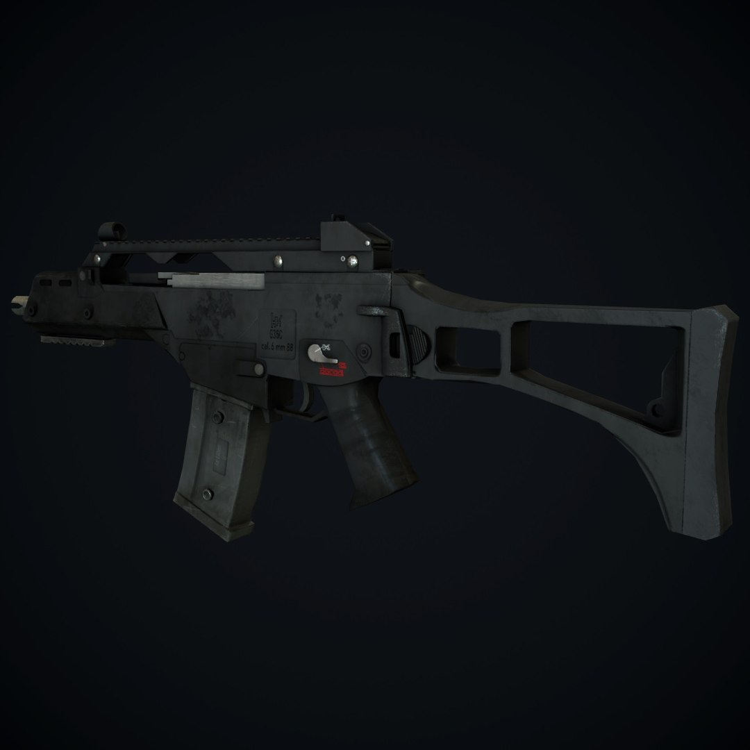 Ready G36c Gun 3d Model