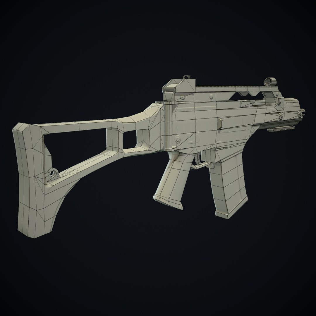Ready G36c Gun 3d Model