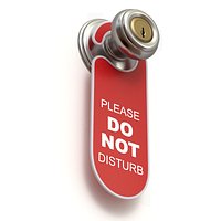 Do Not Disturb Door Hanger with The Knob