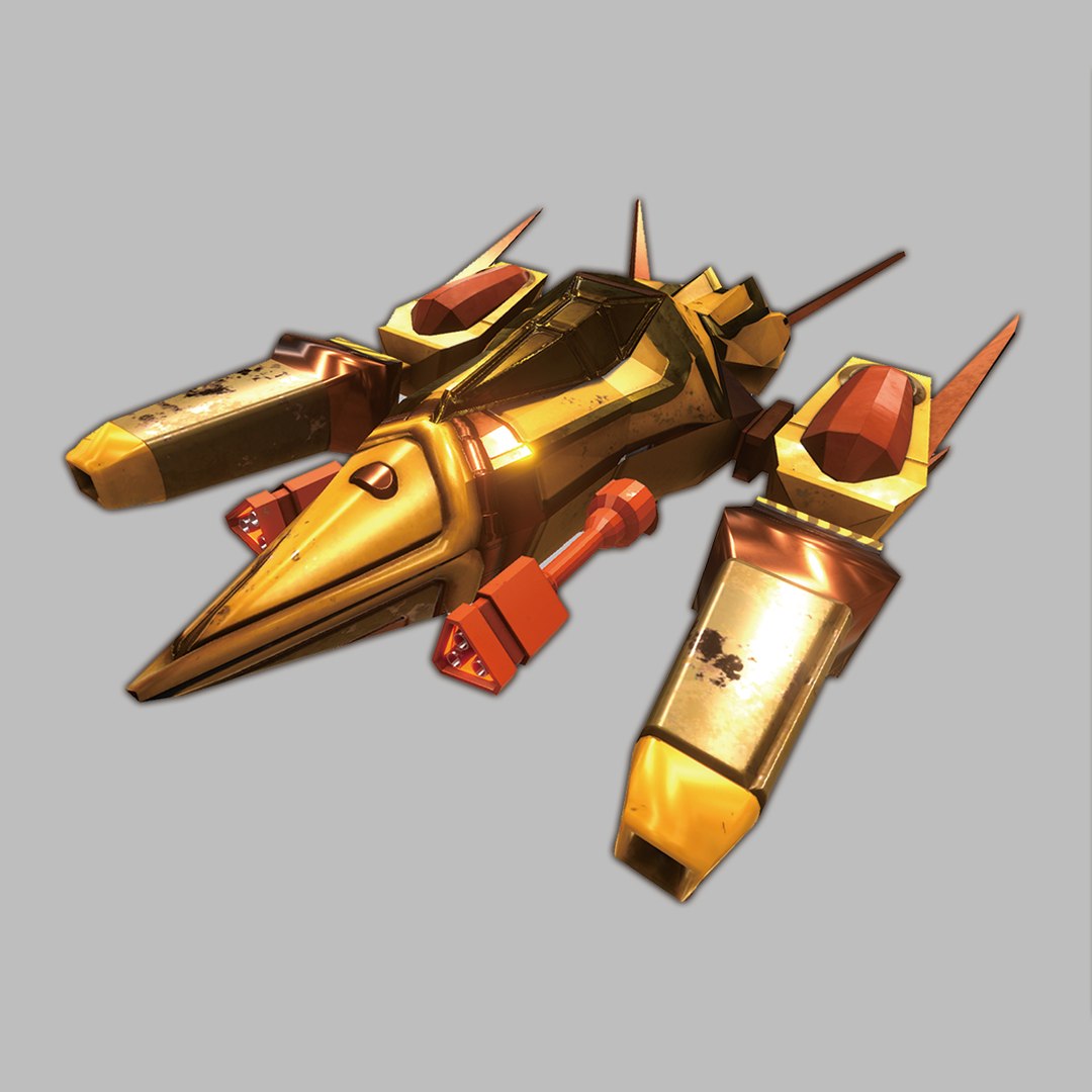 3D Lowpoly Space Spaceship Model TurboSquid 1158331