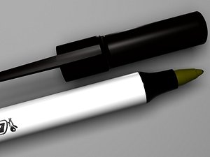 black pen 3d model