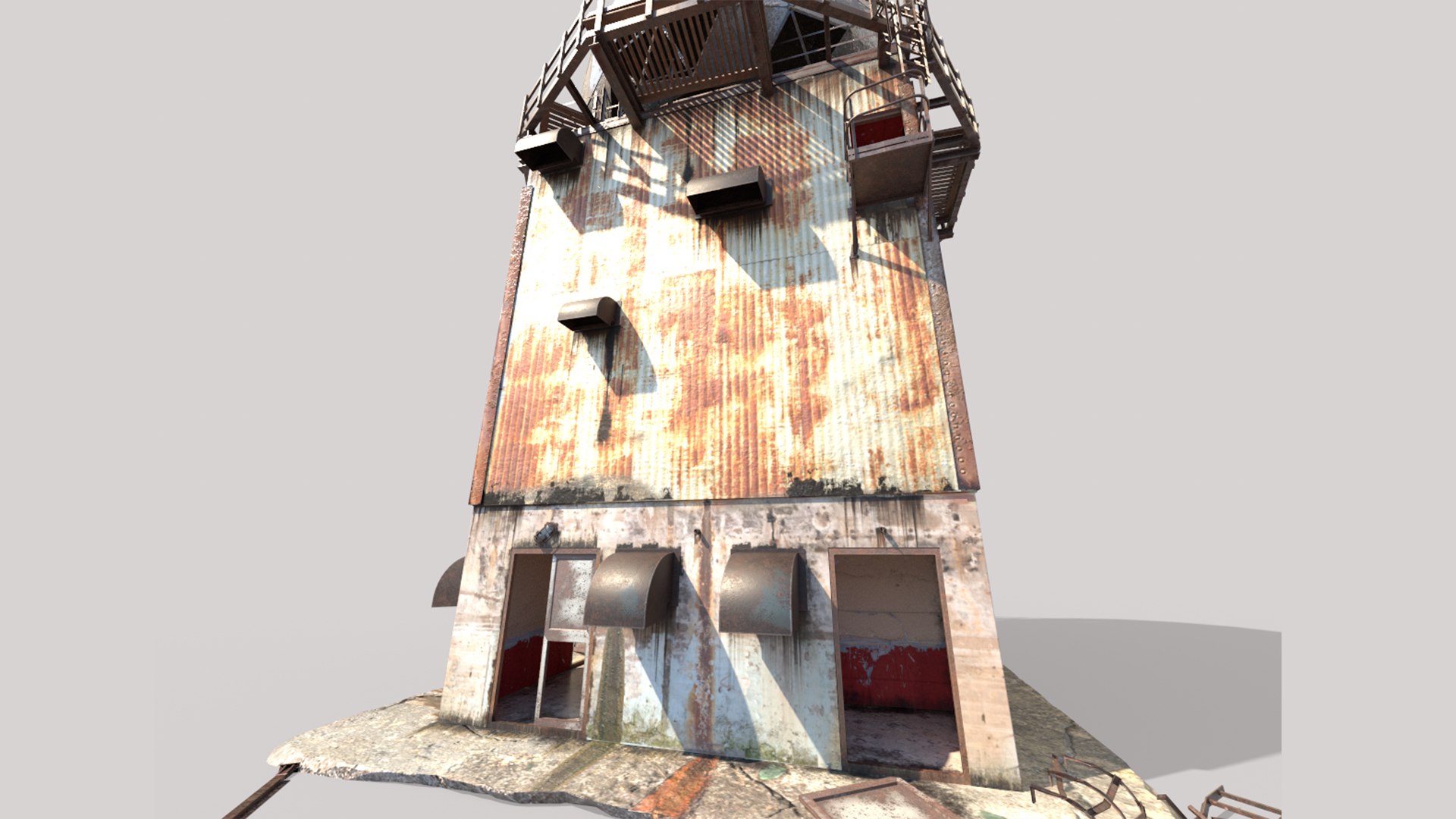 Abandoned Radar Building 3D model https://p.turbosquid.com/ts-thumb/Oq/GUtZsI/Qd/r4/jpg/1692689796/1920x1080/fit_q87/f109be695fdba688a6772e6c0f09202c144d44db/r4.jpg