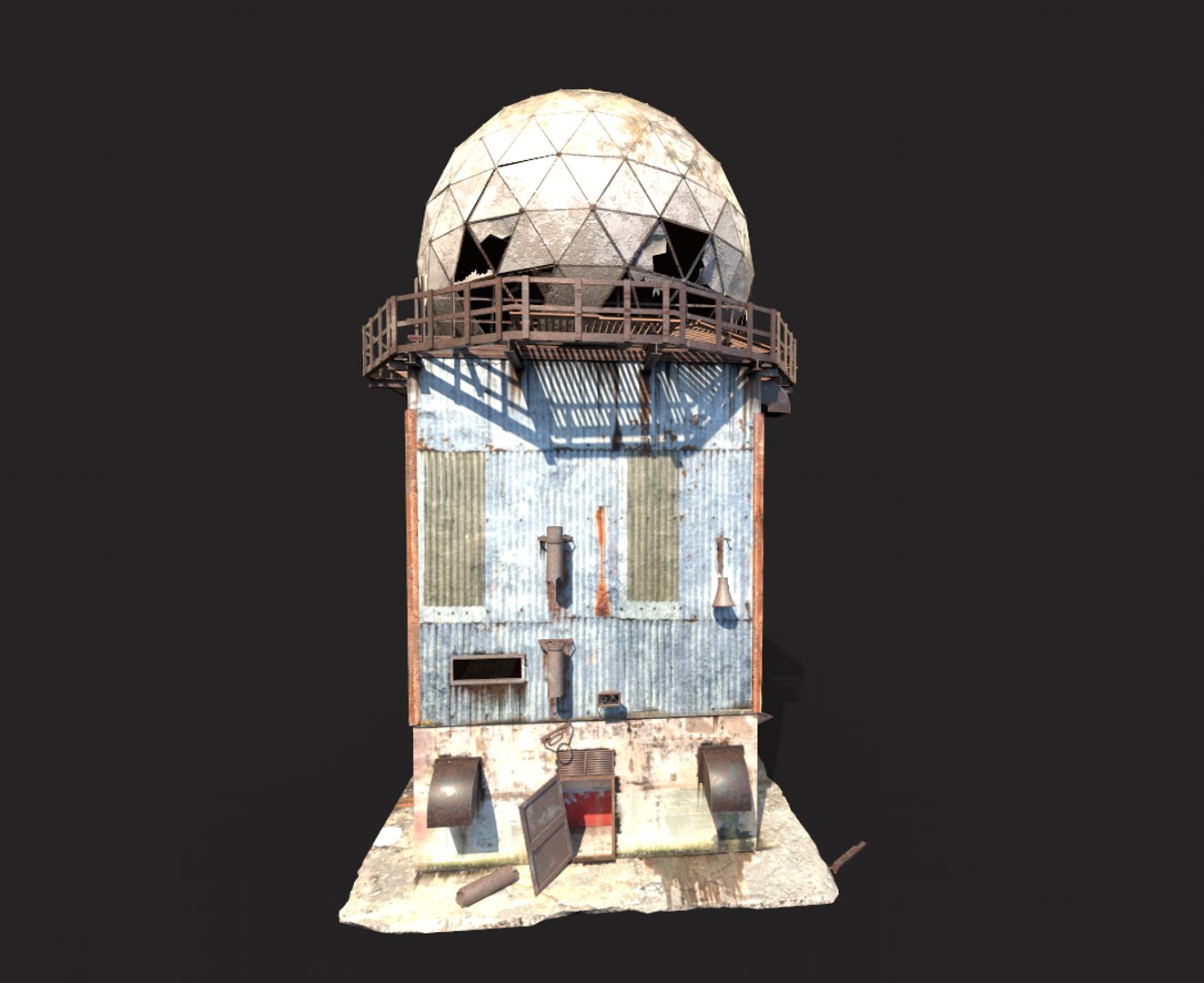 Abandoned Radar Building 3D model https://p.turbosquid.com/ts-thumb/Oq/GUtZsI/yj/3/png/1632652007/1920x1080/fit_q87/f83c06683110b50125d54aa7ec73f9ba541fdd87/3.jpg