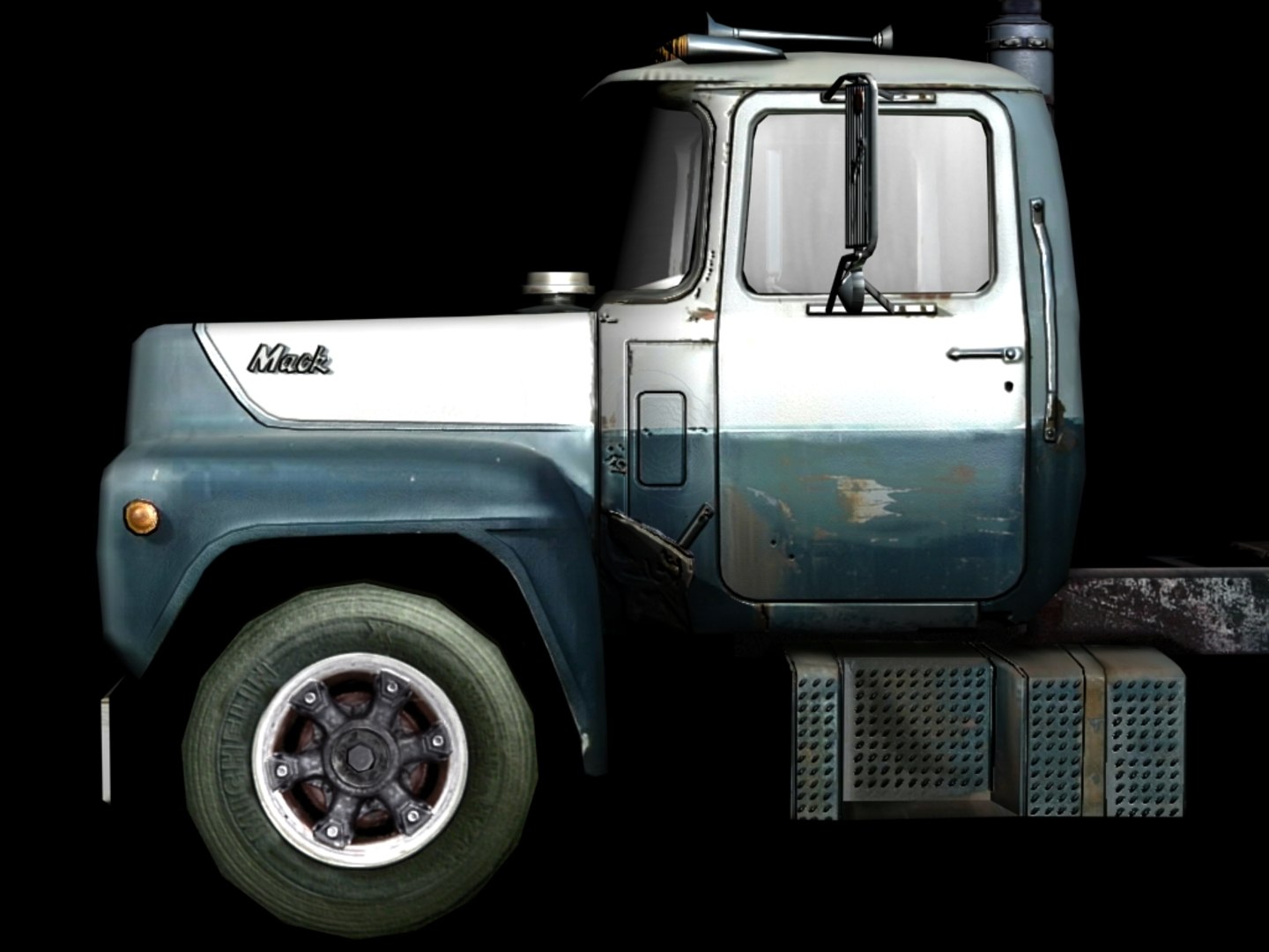 Mack R Semi Sig 3d 3ds